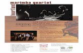 marimba quartet heartland - firstwestern.bank · Heartland Marimba Quartet with the Minot Symphony Orchestra Saturday, April 25 – Ann Nicole Nelson Hall featuring “Marahuaka”