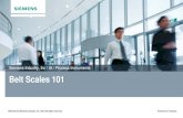 Siemens Industry, Inc / IA / Process Instruments Belt ... · Restricted © Siemens AG 2015 All rights reserved. (Internal use only) Belt Scale Basics Principal of Operation