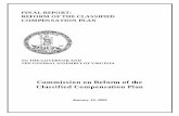 Commission on Reform of the Classified Compensation Planon Reform of the Classified Compensation Plan’s in the Interim Report dated January 15, 1998. Notable findings in the 1994