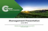 Management Presentation - content.stockpr.comcontent.stockpr.com/capstoneturbine/db/34/6280/presentation/CPST... · Management Presentation June 2016 . Safe Harbor Statement ... Capstone's