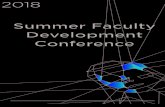 Summer Faculty Development Conference...Project Time in Tracks Project Time in Tracks Project Time in Tracks Conference at a Glance. ... for faculty who want to refresh their knowledge