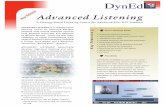 Advanced Listening - DynEd Internationalcmsmda.dyned.com/files/DSALECLALIENGJUL2013.pdf · ADVANCED LISTENING is a strategy-based listening course for advanced ESL/EFL students built