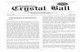 Crystal Ball Newsletter August 1993 - MVSG · 2014-01-28 · exactly," confided Robert Waltz of Louisville, Ohio. He, along with his wife, Kathleen, were bitten by the glass bug in