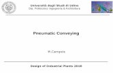 Pneumatic Conveying - Uniudcalliope.dem.uniud.it/CLASS/DES-IND-PLA/pneumatic-transport.pdf · Transfer the solid phase continuously using a flux of air (carrier gas) System initially