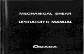 OPERATOR'S MANUAL · assign a person responsible for the operation and maintenance of the machine, including the power ON/OFF switch. 10. AVAILABILITY OF THIS OPERATOR'S MANUAL: To