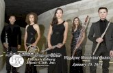 Windsync Woodwind Quintet Postcard...Windsync Woodwind Quintet Quintet presents Quintet P.O. Box 1214, Fredericksburg, Texas 78624 ˜ere is no charge for these concerts as all concerts