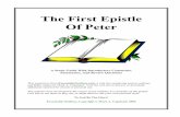 The First Epistle Of Peter - Executable Outlines · 2015-11-22 · Peter indicates he wrote from “Babylon” (5:13). It is questionable whether he refers to literal Babylon, or