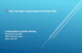New York State Compensation Committee 2018 · 2018-11-14 · • Compensation Committee enacted in part HHH of General Government Article 7 bill, SFY 2019 Budget. • Mission •