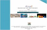 MANUAL OF METHODS OF ANALYSIS OF FOODS METALS · 2016-12-19 · 3.0 Analysis of metals by AAS 10 3.1 Determination of Lead, Cadmium, Copper, Iron and Zinc by Atomic Absorption Spectrophotometer