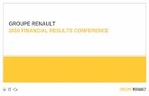 GROUPE RENAULT 2016 FINANCIAL RESULTS CONFERENCE...megane estate 4. scenic 5. megane sedan 6. grand scenic other international launches complete renewal with c & d segment 7. kadjar