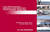 Law Enforcement Lessons Learned From Hurricane Katrina DSJTJT€¦ · Law Enforcement Lessons Learned From Hurricane Katrina The assessment of every law enforcement official inter-viewed