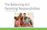 The Balancing Act: Parenting Responsibilities PPT...Title The Balancing Act: Parenting Responsibilities PPT Author Statewide Instructional Resources Development Center Subject Human