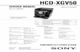 HCD-XGV50 - Diagramas HCD-XGV50 COMP... 2 HCD-XGV50 This appliance is classified as a CLASS 1 LASER
