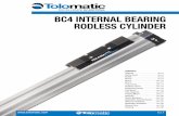 BC4 INTERNAL BEARING RODLESS CYLINDER · 2017-10-06 · BC4_2 1.800.328.2174 BC4 BAND CYLINDER STAINLESS STEEL SEALING BAND SYSTEM •Fatigue resistant stainless steel bands are specifically