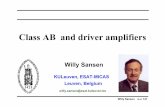 Class AB and driver amplifiers - Fudan Universityrfic.fudan.edu.cn/courses/analog2008/handout/Chapter12.pdf · Class AB and driver amplifiers Willy Sansen KULeuven, ESAT-MICAS Leuven,