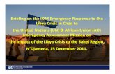 IOM Presentation on Emergency Response to Libya …...2011/12/15  · IOM Presentation on Emergency Response to Libya Crisis to the UN, IOM and AU Mission in Chad, 15 December 2011