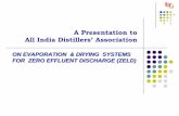 ON EVAPORATION & DRYING SYSTEMS FOR ZERO EFFLUENT .... B SATISH KUMAR.… · ON EVAPORATION & DRYING SYSTEMS FOR ZERO EFFLUENT DISCHARGE (ZELD) A Presentation to ... M/S BAJAJ HINDUSTHAN