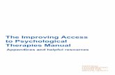 The Improving Access to Psychological Therapies Manual · This resource pack accompanies the IAPT Manual. It provides commissioners and providers with examples of positive practice