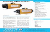 Pneumatic Rotary Actuators CATALOG 2018/sirca air actuator.pdf · its rotary pneumatic actuators series AP. The actuators are of rack and pinion type, and a kinetic energy turns a