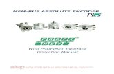 MEM-BUS ABSOLUTE ENCODER · Profinet_Manual_STEP7+TIA (16_ 02_2017).docx 3 1 Generals The encoder is a precision measurement device used to determine angular positions and revolutions,