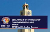 BITS Pilani BITS PilaniHyderabad Campus...2019/08/16  · Differential Equations (Existence, Uniqueness and Stability) Hyper singular Integral Equations and their applications Coupled