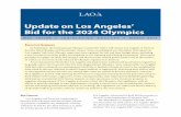 Update on Los Angeles’ Bid for the 2024 Olympics · Update on Los Angeles’ Bid for the 2024 Olympics MAC TAYLOR • LEGISLATIVE ANALYST • MARCH 2017 ExEcutivE Summary In September,