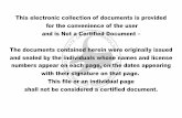This electronic collection of documents is provided for ... 1... · This electronic collection of documents is provided for the convenience of the user and is Not a Certified Document