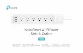 Kasa Smart Wi-Fi Power Strip, 6-Outlets · TP-Link Kasa Smart Wi-Fi Power Strip, 6-Outlets HS300 Connect your device with simple voice command and an Amazon Alexa, Google Assistant
