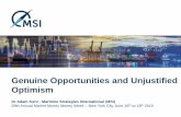 Genuine Opportunities and Unjustified Optimism...For 30 years, MSI has developed integrated relationships with a diverse client base of financial institutions, ship owners, shipyards,
