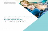 THE MINISTRY OF EDUCATION Four Year Plan 2016-2020 · THE MINISTRY OF EDUCATION Ambitious for New Zealand E.1. Published by the Ministry of Education, New Zealand ... them the skills