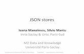 json mongodb coursesilviu.maniu.info/teaching/m2_dk_mdm_mongodb.pdfJSON stores IoanaManolescu, Silviu Maniu InriaSaclay & Univ. Paris-Sud M2 Data and Knowledge Université Paris-Saclay