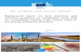 Background report on best practices and informal guidance on …publications.jrc.ec.europa.eu/repository/bitstream... · 2016-11-18 · Background report on best practices and informal