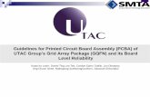 Guidelines for Printed Circuit Board Assembly (PCBA) of UTAC … · 2020-03-27 · Guidelines for Printed Circuit Board Assembly (PCBA) of UTAC Group’s Grid Array Package (GQFN)
