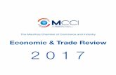 Economic & Trade Review 2017 - MCCI€¦ · Our main exports over the same period were garments, sugar, preserved fish and jewellery. Preserved fish registered a growth of 64% while