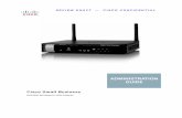 Cisco RV215W Wireless-N VPN Firewall …...1 Cisco RV215W Wireless-N VPN Firewall Administration Guide 1 Draft Version 1—Cisco Confidential Getting Started The Getting Started page