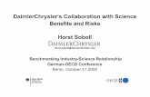 DaimlerChrysler‘s Collaboration with Science Benefits and ... · Research & Technology In 1999 about 7,575 m€ were spent for R & D In 1999 DaimlerChrysler registered almost 2000
