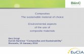 Composites The sustainable material of choice ... Drogt 19_01_2016.pdfThe sustainable material of choice Environmental aspects of the use of composite materials . DSM Composite Resins