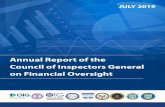 2019 Annual Report of the Council of Inspectors General on ... Reports and...• December 2018 – initiated a project to survey FSOC Federal members’ efforts to support implementation
