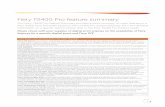 Fiery FS400 Pro feature summary - Electronics for …...out of paper, finisher disconnected or output destination full. The problem job will remain suspended, and other jobs will continue