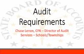 Audit Requirements - Indiana Auditing Requirements... · 2020-04-16 · • NOT an invoice that is to be paid!! • An invoice of these audit costs will be sent to your County for