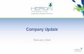 Company Update - herontx.com · *Both oral aprepitant and IV fosaprepitant combined ^Source: IMS NPA 2016-2017. Overview of Aprepitant. 18. CINVANTI™ Is the First and Only IV NK.