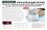 New 12-Month Study Reveals Dramatic Long-Term …...melagram SPECIAL EDITION | January 2020 New 12-Month Study Reveals Dramatic Long-Term Heart Health Benefits * These statements have