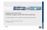 Autothermal reforming: a flexible syngas route with future ......Autothermal reforming: a flexible syngas route with future potential Dr. Klaus Noelker, Dr. Joachim Johanning, Uhde