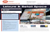 Total 226 sq ft 21 sq m Leisure & Retail Space · 2019-07-08 · Location The Merrion Centre ... Costa Coffee, 3 Store, Home Bargains and Wilko also form part of this key retail destination