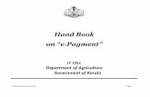 Hand Book on “e-Payment” - Keralaebt.kerala.gov.in/softupload/HandBook.pdf · 10.1 Electronic Clearing Service 117 18 e-Payment Reporting Format 130 10.2 MICR Code 118 19 Orders