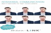 NONVERBAL COMMUNICATION - thera-LINK · 2015-09-07 · Nonverbal communication—our facial expressions, gestures, eye contact, posture, and tone of voice—are often vital to understanding