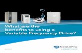 What are the benefits to using a Variable Frequency Drive?documentlibrary.xylemappliedwater.com/wp-content/blogs... · 2016-10-21 · 2 A Variable Frequency Drive (VFD) controls the