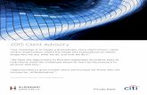 2015 Client Advisory - Citi Private Client | Citi Never Sleeps · 2018-07-08 · 2015 Client Advisory 1Source: Citi 2014 Law Firm Leaders Survey — responses from three managing