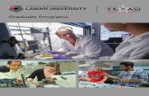Graduate Programs - Lamar University Book 2017.pdfFor more information, contact: Office of Graduate Programs - coe.gradprog@lamar.edu or (409) 880-8736 • Master of Engineering Management