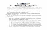 2019 UMP DIRTcar Modified Rules - Richmond Raceway Rules/2019... · The claim rule is intended to maintain cost effectiveness and a level playing field in the UMP Modified division.